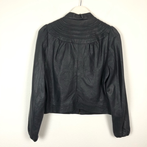 Doma gray genuine leather zip up jacket - Picture 5 of 5